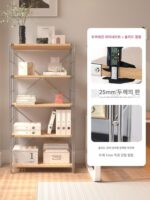 바닥형 랙 ins 스타일 모던 심플 거실 침실 수납 랙 다층 범용 철제 수납 선반 - 이미지 4
