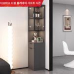 블랙 코너 캐비닛 코너 캐비닛 코너 랙 거실 와인 캐비닛 홈 디스플레이 캐비닛 벽 캐비닛 바닥 보관 캐비닛