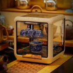 Xueguwuen·Tea Man 그래핀 유지 보수 카운터 유형 Zisha 찻주전자 차도구 소독 캐비닛 완전 투명 차 각성 캐비닛 - 이미지 2