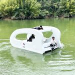 풍선 요트 하우스보트 야외 요트 태양열 영구 운동 요트 바다 휴가 카타마란 낚시 - 이미지 4