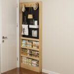 홀보드 책장 랙 도어 후면 바닥 랙 갭 초박형 수납 랙 좁은 캐비닛 침실 공간 활용 아티팩트