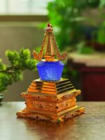 유물 탑 유리 장신구 슈랑가마 주문 보물상자 봉인 다라니경 보리탑 유물이 담긴 오륜탑 - 이미지 4