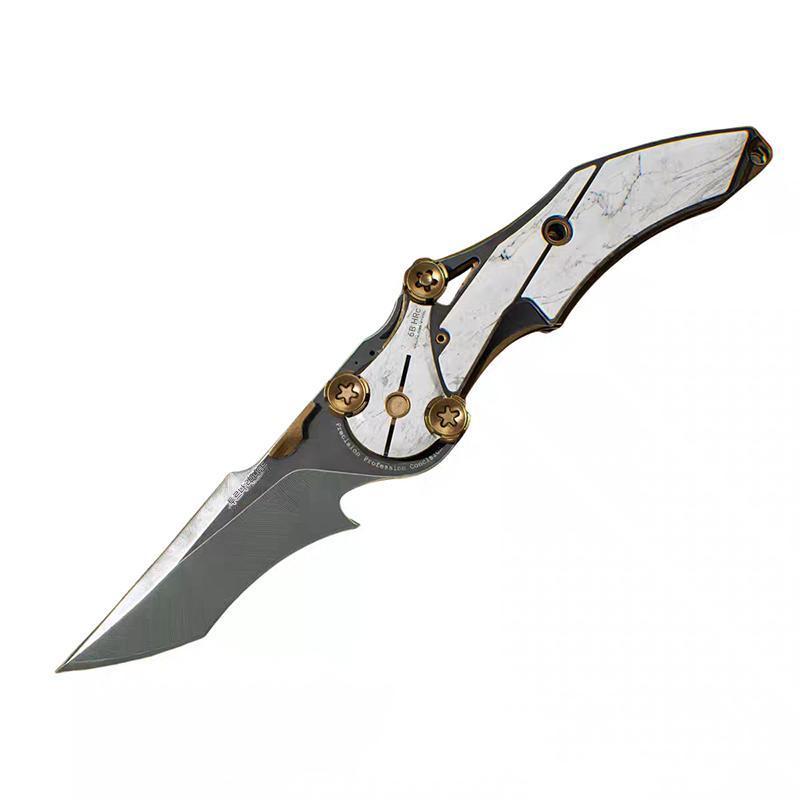 main_859969354664_0-1 델타 작전에는 주변 근접 무기인 클로 나이프 머시 폴딩 나이프 금속 장난감 모델 합금 손이 있습니다. - 이미지 1