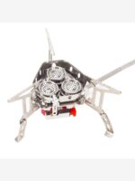 야외 휴대용 캠핑 장비 3구 버너 스토브 피크닉 등산 방풍 스토브 멍화 가스 스토브 자율 주행 자동차 스토브 - 이미지 2