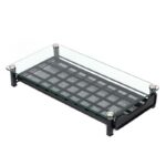 네스프레소 커피 캡슐 랙 40 그리드 유리 표면 소형 커피 크리머 보관 랙 방진 서랍형 - 이미지 5