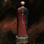 지장보살(48*15*12cm) 미네랄 안료 손으로 그린 ​​불상 다실 공간 데스크탑 지장보살 장신구 - 이미지 5