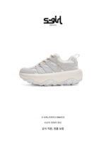 SGIRL TWTW 플랫폼 두꺼운 밑창 인터넷 셀럽 아빠화 여성 2025년 봄 타이어 키 증가 다재다능한 스포츠 캐주얼화