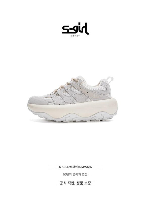 SGIRL TWTW 플랫폼 두꺼운 밑창 인터넷 셀럽 아빠화 여성 2025년 봄 타이어 키 증가 다재다능한 스포츠 캐주얼화