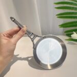 프랑스 D타워 스테인리스 소형 프라이팬 오믈렛팬 베이킹 트레이 고급 장식품 12cm의 정교한 미니 상품 - 이미지 4