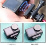DJI Action5pro/4/3 액세서리에 적합한 자석식 퀵 릴리스 베이스 어댑터 스포츠 카메라 어댑터