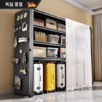 독일식 수납장 다층 수납장 가정용 바닥형 빈 짐 보관장 발코니 철제 수납장