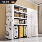 독일식 수납장 다층 수납장 가정용 바닥형 빈 짐 보관장 발코니 철제 수납장 - 이미지 2