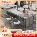 프랑스 통합 접이식 아일랜드 테이블 식탁 조합 불가리 사이드보드 역전 현대 티 테이블 소형 아파트 색상