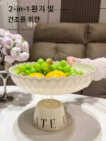 이탈리아 빈티지 과일 접시 2025년 신스타일 배수구 바구니 거실 홈 커피 테이블 말린 과일 접시 배치 가볍고 고급스러움 - 이미지 2