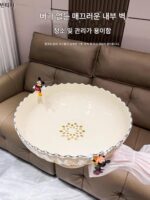 이탈리아 빈티지 과일 접시 2025년 신스타일 배수구 바구니 거실 홈 커피 테이블 말린 과일 접시 배치 가볍고 고급스러움 - 이미지 5