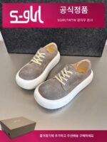 SGIRL TWTW 2025년 봄 신상 두꺼운 밑창 흰색 신발 여성용 못생긴 귀여운 큰 머리 인 트렌디한 빵 신발 추천