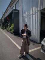 SGIRL TWTW 2025년 봄 신상 두꺼운 밑창 흰색 신발 여성용 못생긴 귀여운 큰 머리 인 트렌디한 빵 신발 추천 - 이미지 2