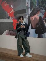 SGIRL TWTW 2025년 봄 신상 두꺼운 밑창 흰색 신발 여성용 못생긴 귀여운 큰 머리 인 트렌디한 빵 신발 추천 - 이미지 4