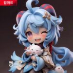 POPMART 팝마트 공동 브랜드 오리지널 게임 주변기기 Q버전 샤오간위 귀여운 장식품 손수 만든 친구 선물