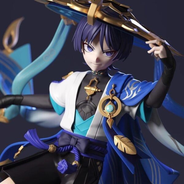 오리지널 신 게임 주변기기 방랑자 낙하산병 수제 애니메이션 2차원 모델 장식품 친구 선물