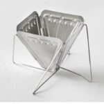 304 스테인리스 스틸 접이식 커피 드립 랙 휴대용 커피 핸드 필터 컵 야외 깔때기 필터 - 이미지 3