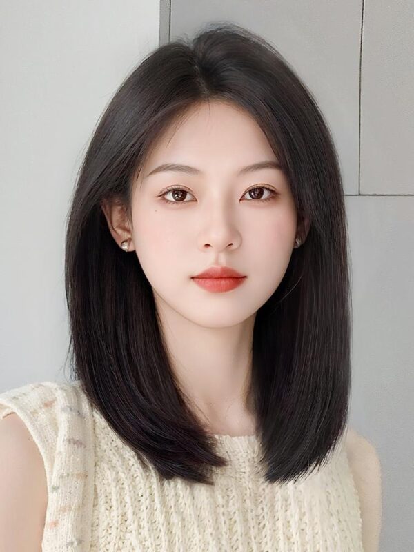 레베카 공식 플래그십 스토어 가발 풀 헤드 세트 여성 숏 헤어 풀 인헤어 나이 감소 자연 왼쪽 사이드 파팅 실제 헤어 잠금