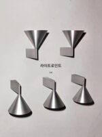 이탈리아 미니멀리스트 침실 침대 옆 벽등 새로운 원뿔형 기하학 심플 디자이너 고급 분위기 배경 벽등 - 이미지 5