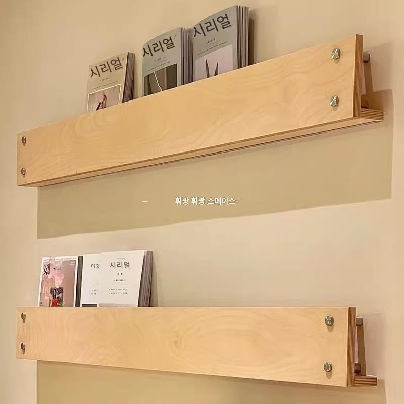 main_861991262959_0-1 모던 심플 오션 보드 매거진 랙 벽걸이 원워드 책꽂이 랙 다기능 장식 배경 벽 디스플레이 랙 - 이미지 1