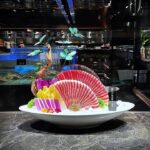 크리에이티브 세라믹 사시미 플레이트 호텔 고급 얼음 플레이트 롱 플레이트 다크 블루 사시미 같은 스타일 킹크랩 핫팟 자세 얼음 플레이트 - 이미지 2