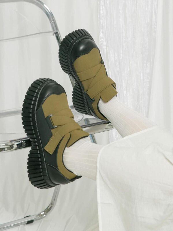 25ss 인기 있는 자체 유지형 슈퍼 패셔너블하고 가벼움! 일본 KBF 레트로 콘트라스트 컬러 벨크로 캐주얼 두꺼운 밑창 스포츠화