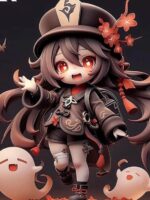 오리지널 신 게임 주변기기 Q버전 작은 호두 귀여운 장식품 손수 만든 친구 소년 생일 선물 인형 조각상 0 - 이미지 2