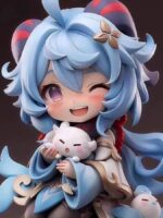 오리지널 신 게임 주변기기 Q버전 작은 호두 귀여운 장식품 손수 만든 친구 소년 생일 선물 인형 조각상 0 - 이미지 5