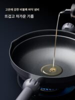 오리지널 무코팅 노스틱 프라이팬 가정용 노스틱 팬 가스레인지 인덕션 쿠커 특수 평저 티타늄 팬 프라이팬 - 이미지 5