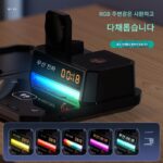 데스크탑 전기 접이식 6-in-1 무선 충전기 블루투스 스피커 시계 수직 스탠드 모바일 폰 무선 충전기 applewatch Apple watch iwatchse/s8/s9/s10에 적합 - 이미지 5