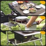 트렁크 쿡 모바일 주방 야외 방풍 스토브 휴대용 식기 스토브 피크닉 가족 캠핑 쿠커 외출 - 이미지 2