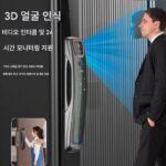 홈 잠금 비밀번호 잠금 얼굴 잠금 원격 지문 잠금 스마트 비주얼 WIFI 도난 방지 도어 3D 자동 고양이 눈 - 이미지 3