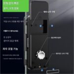 실버 라벨 유리문 지문 잠금 장치 무료 개방 프레임리스 사무실 비밀번호 잠금 장치 싱글 더블 도어 전자 도어 잠금 장치 원격 도어 잠금 장치 - 이미지 3