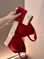 조디악 해에 여성을 위한 매끄러운 빨간 속옷, 신부가 가슴을 들어올리고 줄이며, 큰 가슴이 작아 보이는, 모인 브라 세트 - 이미지 5