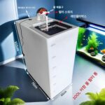 식품 등급 가정용 사각형 플라스틱 물 순환 필터 어항 갇힌 물 교체 버킷 살아있는 물고기 번식 물 정화 물 저장 탱크 - 이미지 4