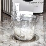 투명 버킷 세트 가정용 식품 등급 물 저장 버킷 뚜껑 욕조 세탁 욕조 대형 고가 플라스틱 버킷 - 이미지 2