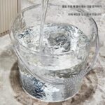 투명 버킷 세트 가정용 식품 등급 물 저장 버킷 뚜껑 욕조 세탁 욕조 대형 고가 플라스틱 버킷 - 이미지 3