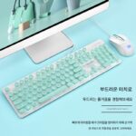 신맹 기계식 느낌 키보드 마우스 세트 유선 게임 사무실 홈 비즈니스 여자 노트북 데스크탑 - 이미지 4