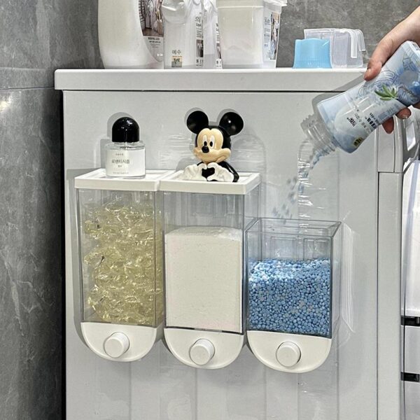 세탁세제 보관함 프레스 가정용 대용량 특수 벽면형 방습 세탁물 응축 비즈 유물 보관함