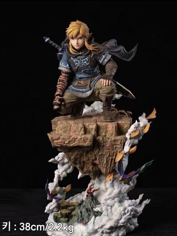 젤다의 전설 게임 애니메이션 주변 장식품 링크 링크 GK 수제 2차원 모델 동상 선물