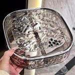 일본 MUJIE 하이엔드 라이트 럭셔리 밀폐형 과일 접시 홈 거실 커피 테이블 과일 접시 사탕 상자 간식 디스플레이 접시 - 이미지 3