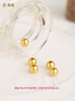 특대형 축복 999 고대 금 구슬 금 느슨한 구슬 DIY 액세서리 가벼운 구슬 팔찌 금 구슬 구슬 순금 구슬 - 이미지 4