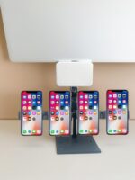 로우 프로파일 더블 모바일 폰 스탠드 데스크탑 메탈 신규 멀티 헤드 서포트 스탠드 필 라이트 멀티 카메라 라이브 모바일 폰 스탠드 - 이미지 3