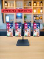 로우 프로파일 더블 모바일 폰 스탠드 데스크탑 메탈 신규 멀티 헤드 서포트 스탠드 필 라이트 멀티 카메라 라이브 모바일 폰 스탠드 - 이미지 4