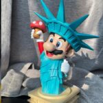 자유의 여신상 코스 슈퍼 마리오 액션 피규어 게임 애니메이션 주변 유행 플레이 네트 유명인 장식품 선물 여성