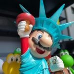 자유의 여신상 코스 슈퍼 마리오 액션 피규어 게임 애니메이션 주변 유행 플레이 네트 유명인 장식품 선물 여성 - 이미지 4